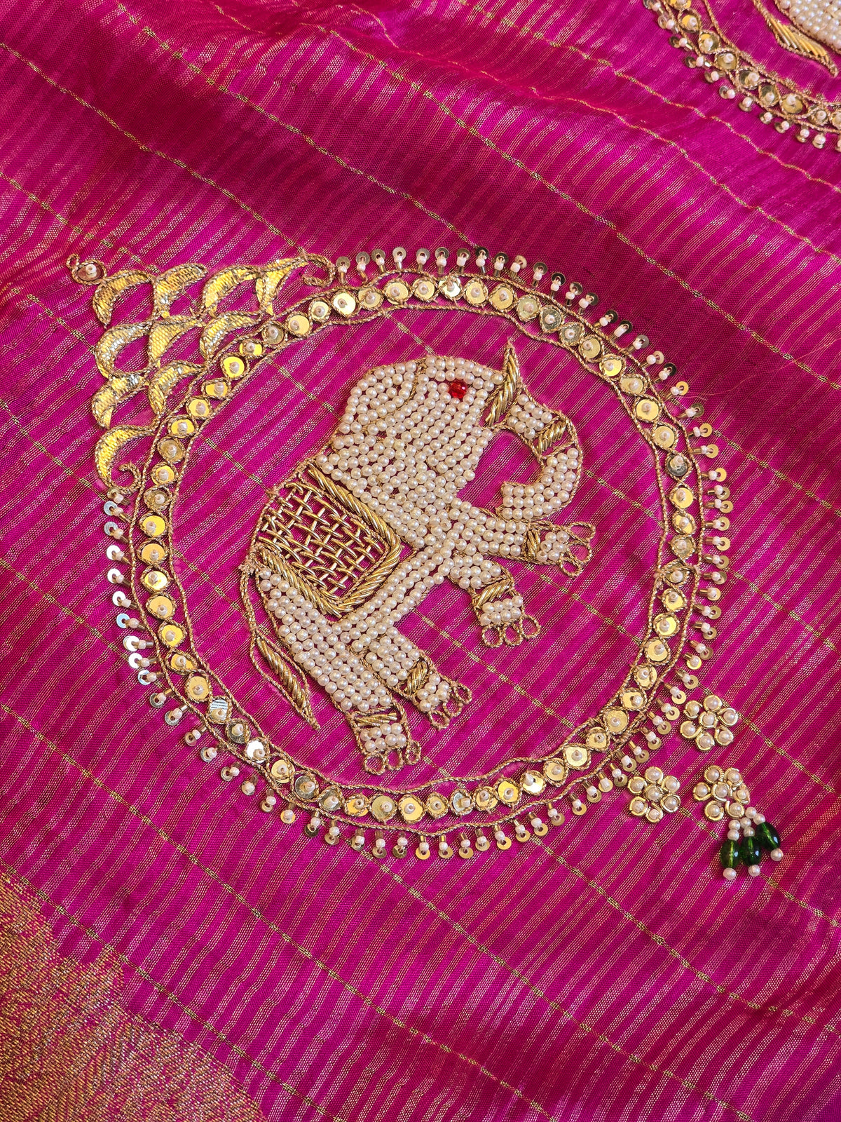 Elephant Motifs Saree