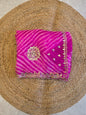 Pure Kora Silk Lehriya Saree