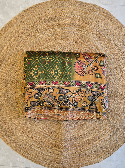Patola x Kalamkaari Saree