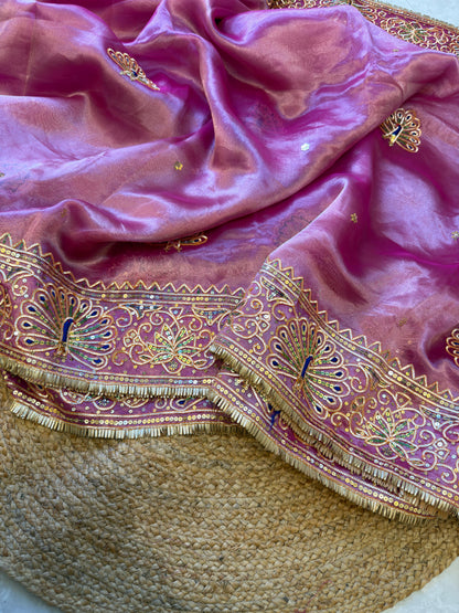 Charkhi gota saree