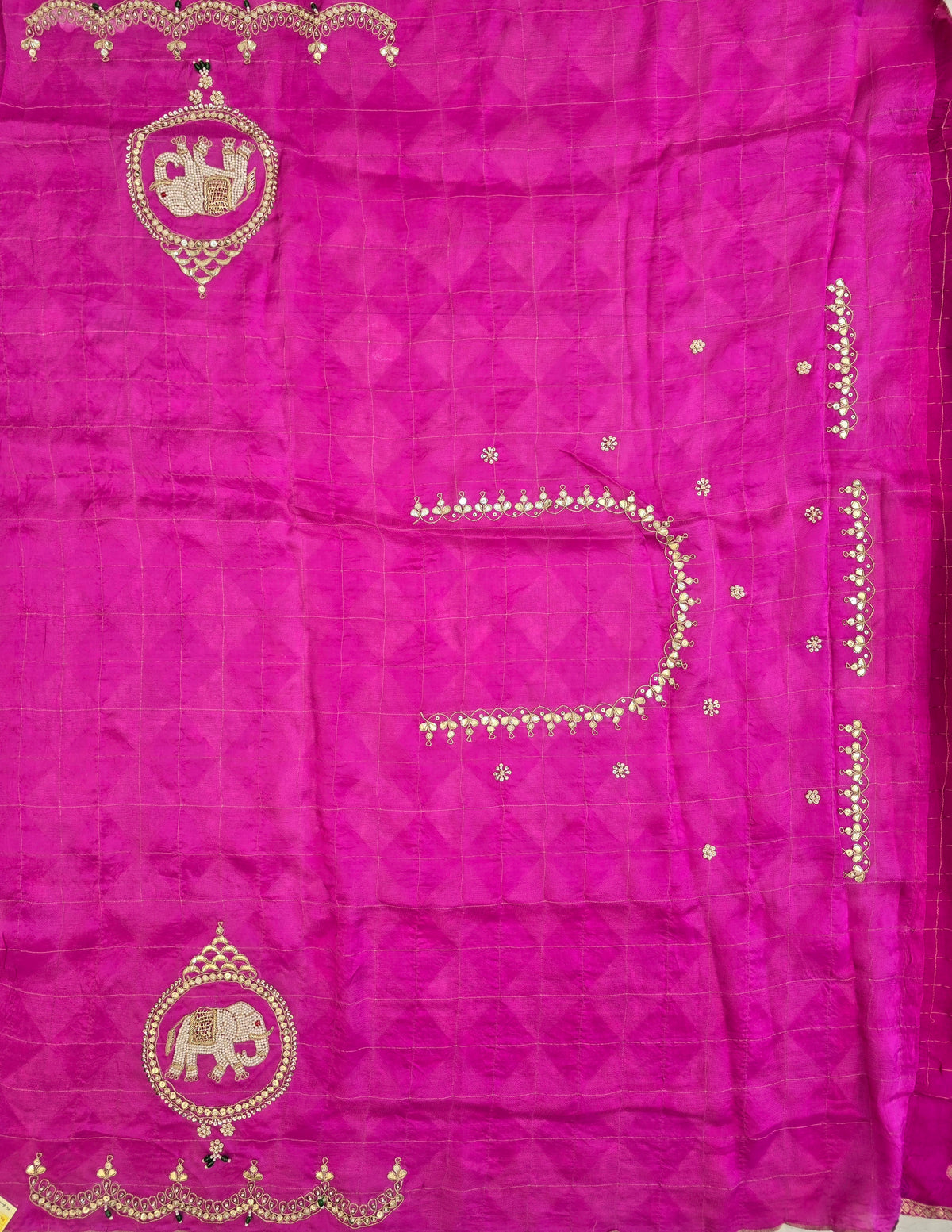 Elephant Motifs Saree