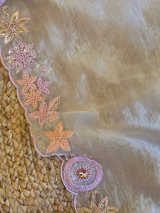 Tissue Saree For Sangeet And Carnival - 2