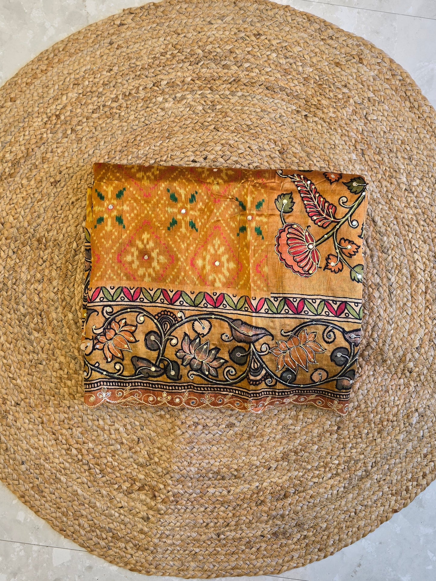 Patola x Kalamkaari Saree