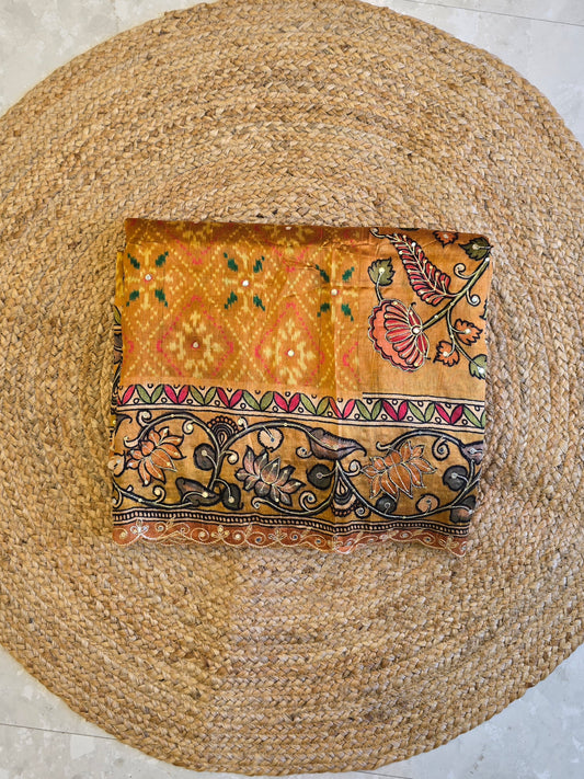 Patola x Kalamkaari Saree