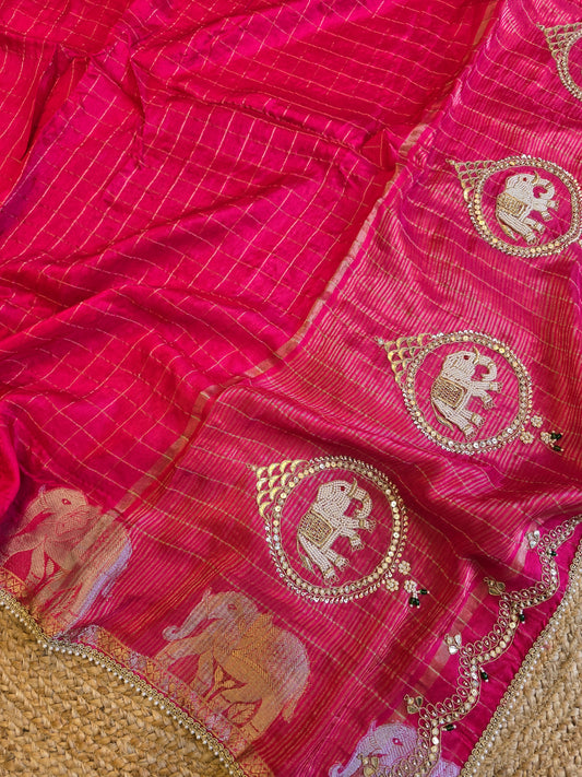 Elephant Motifs Saree