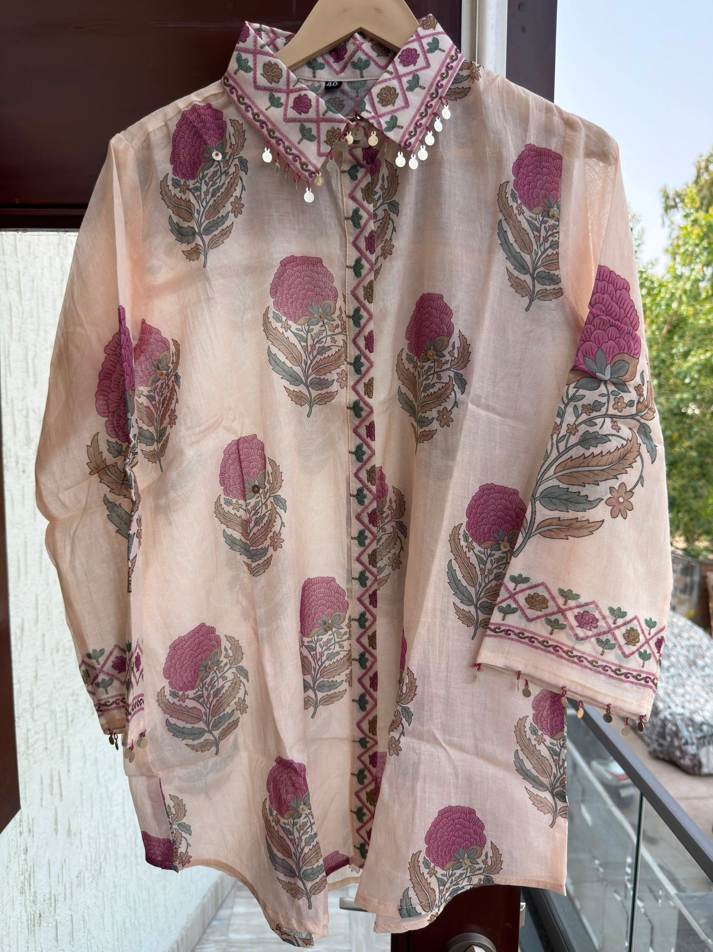 Pure Mul Chanderi Shirt
