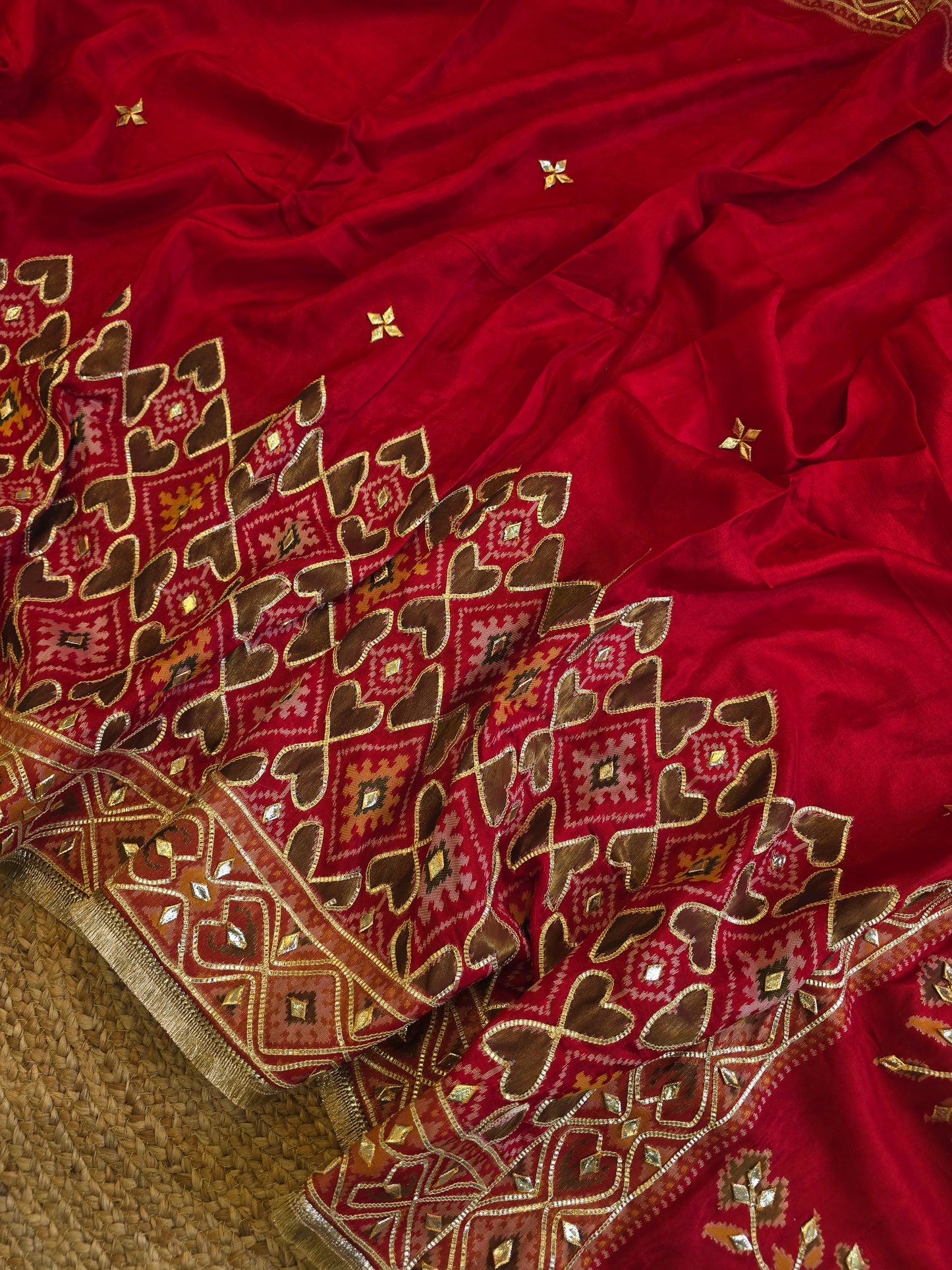 Patola x Charkhi Gota Saree