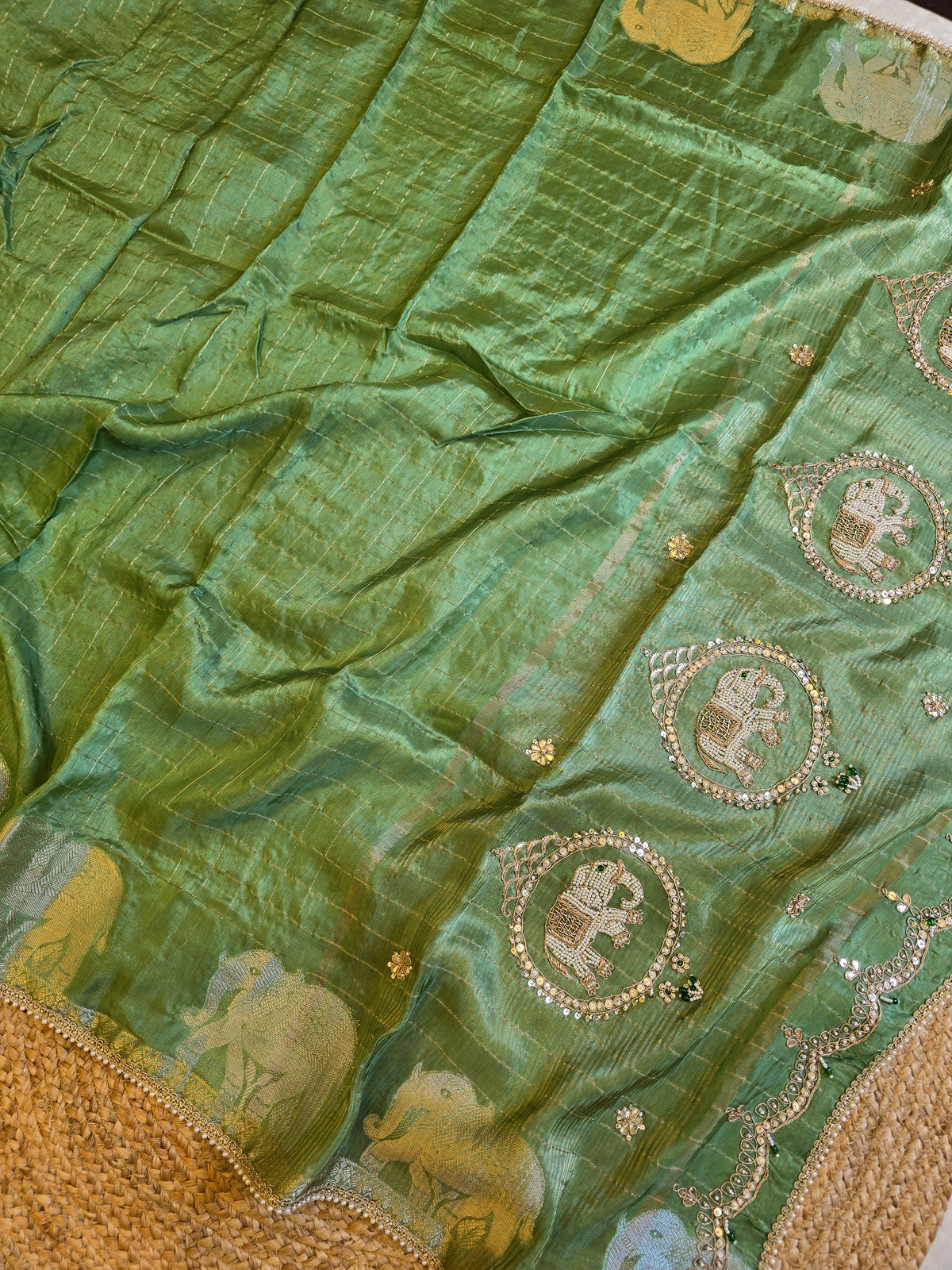 Elephant Motifs Saree