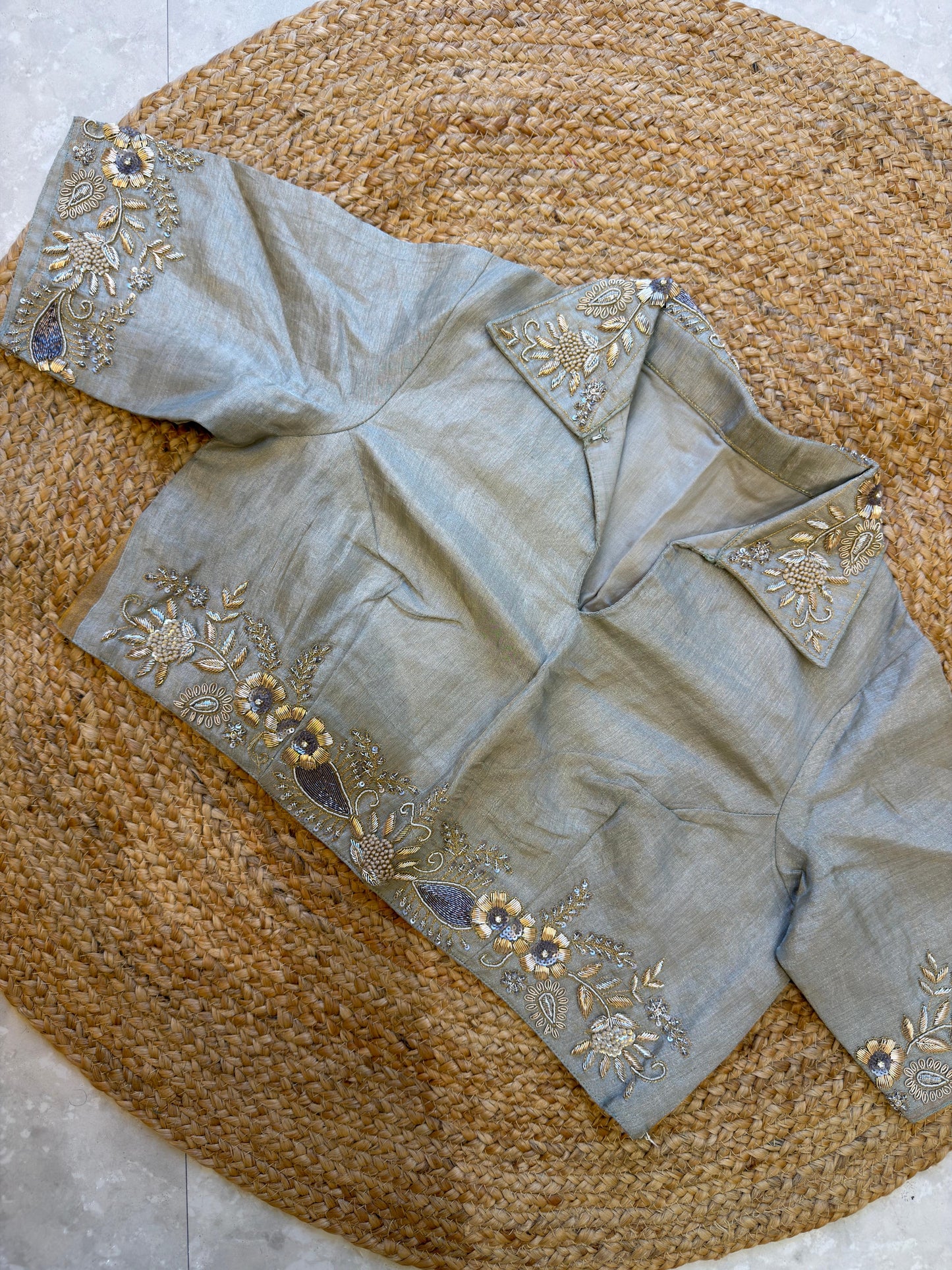 Pure Tissue Heavy Blouse Saree