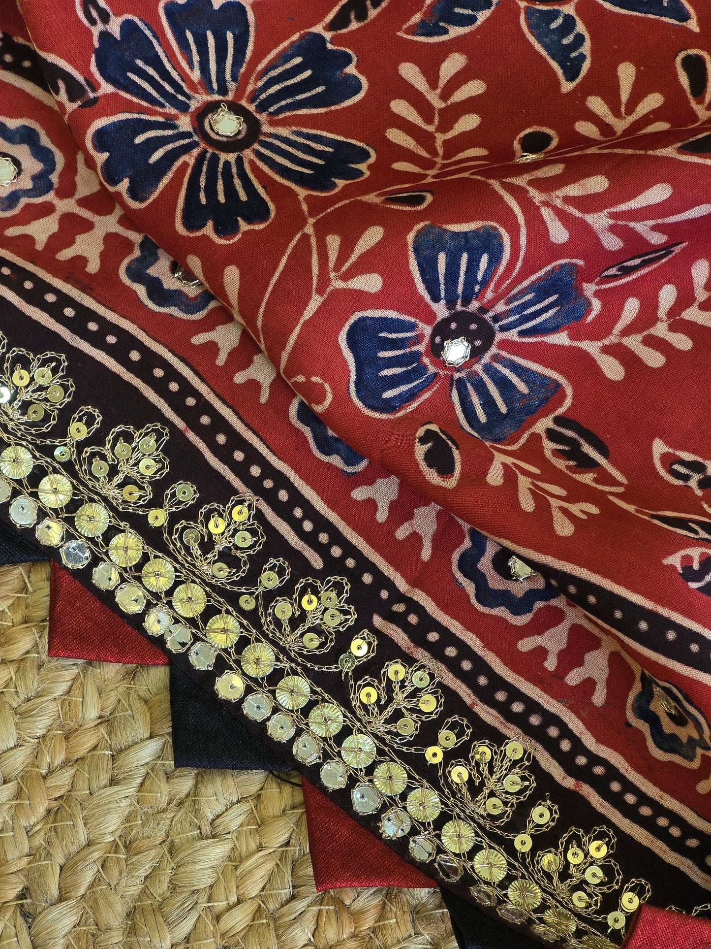 Pure Ajarakh Saree
