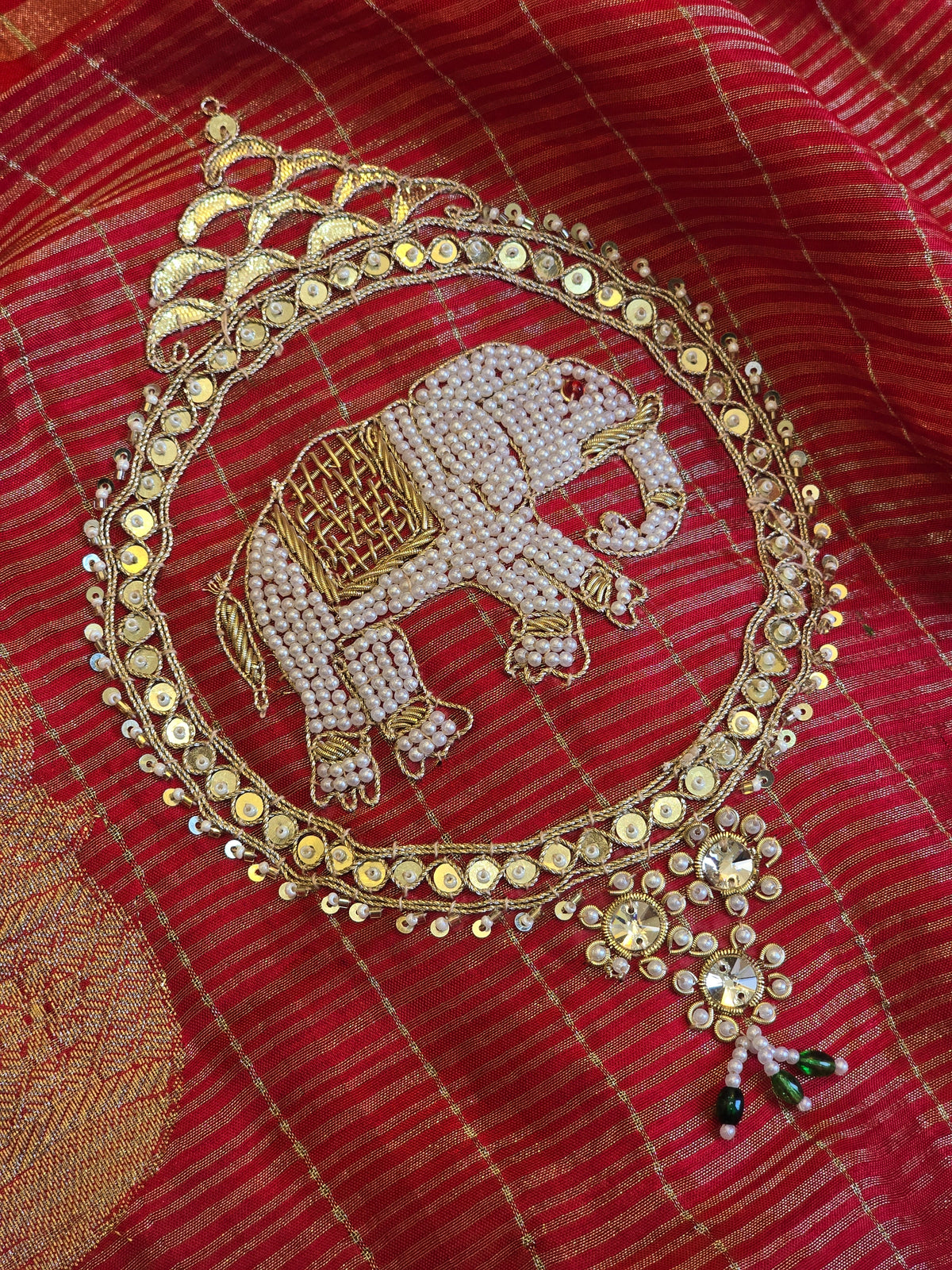 Elephant Motifs Saree