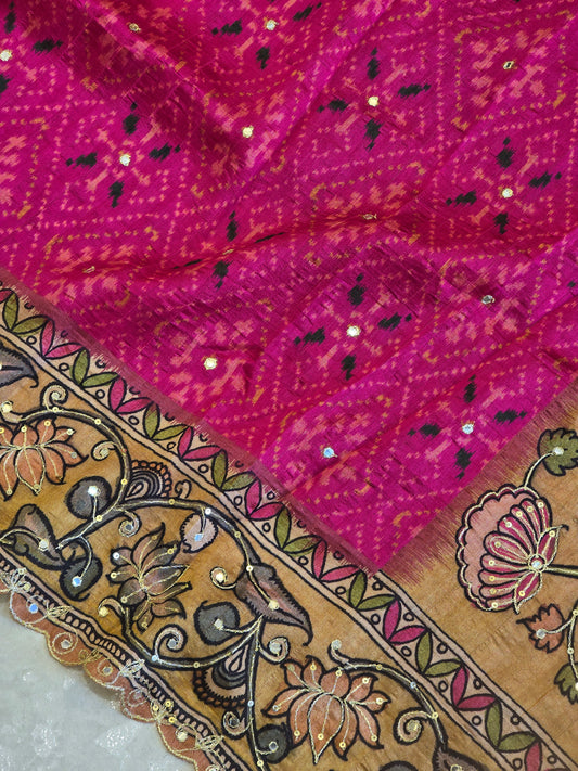 Patola x Kalamkaari Saree