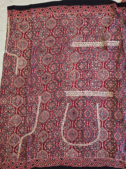 Pure Ajarakh Saree