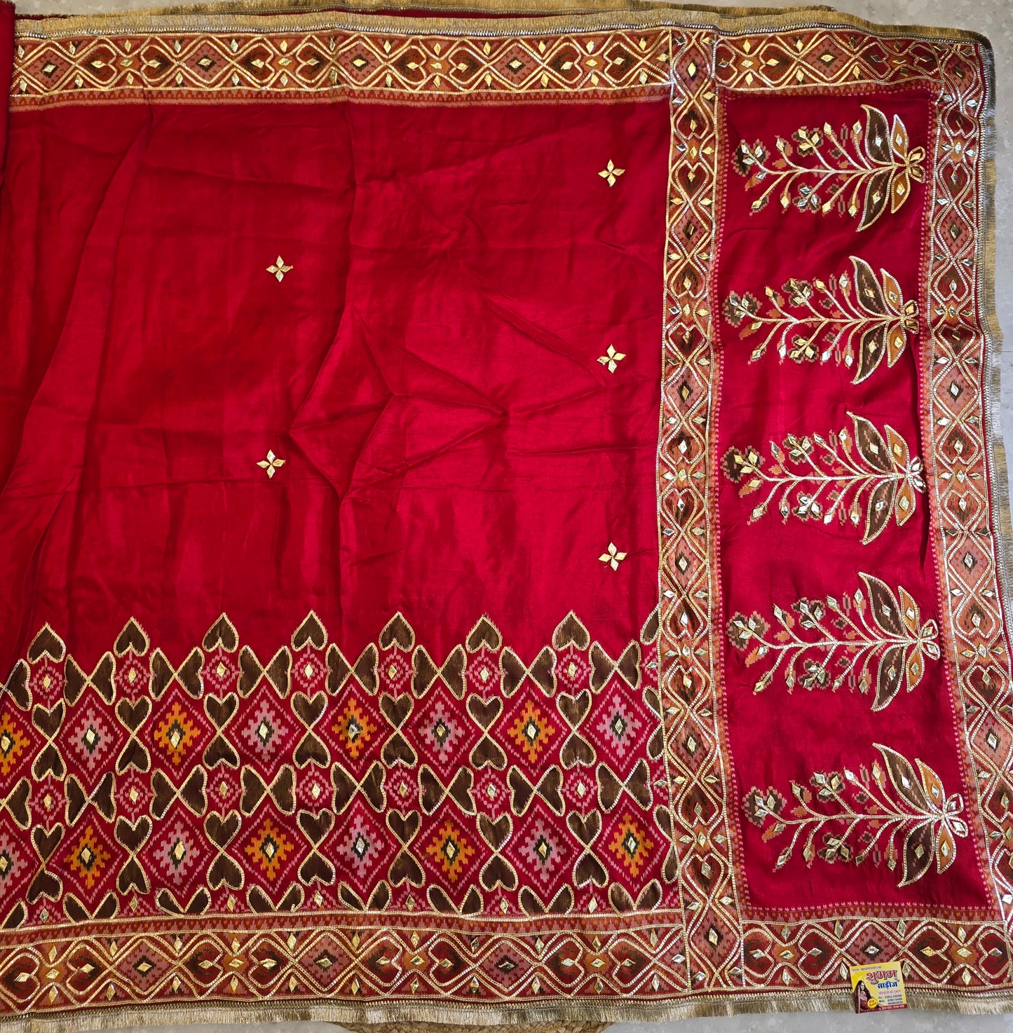 Patola x Charkhi Gota Saree