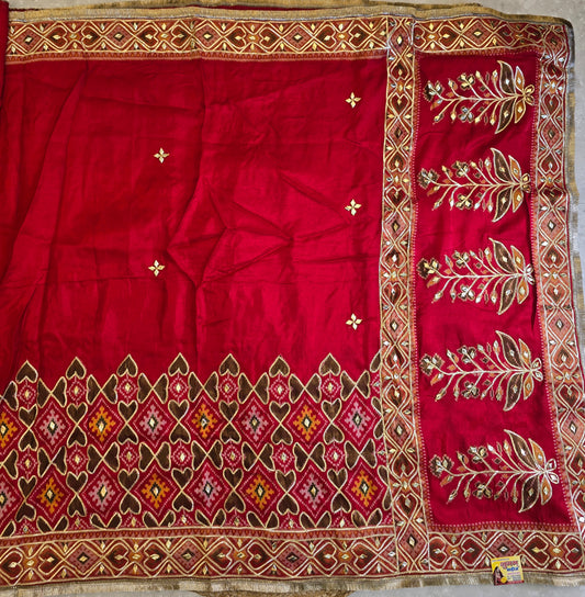 Patola x Charkhi Gota Saree