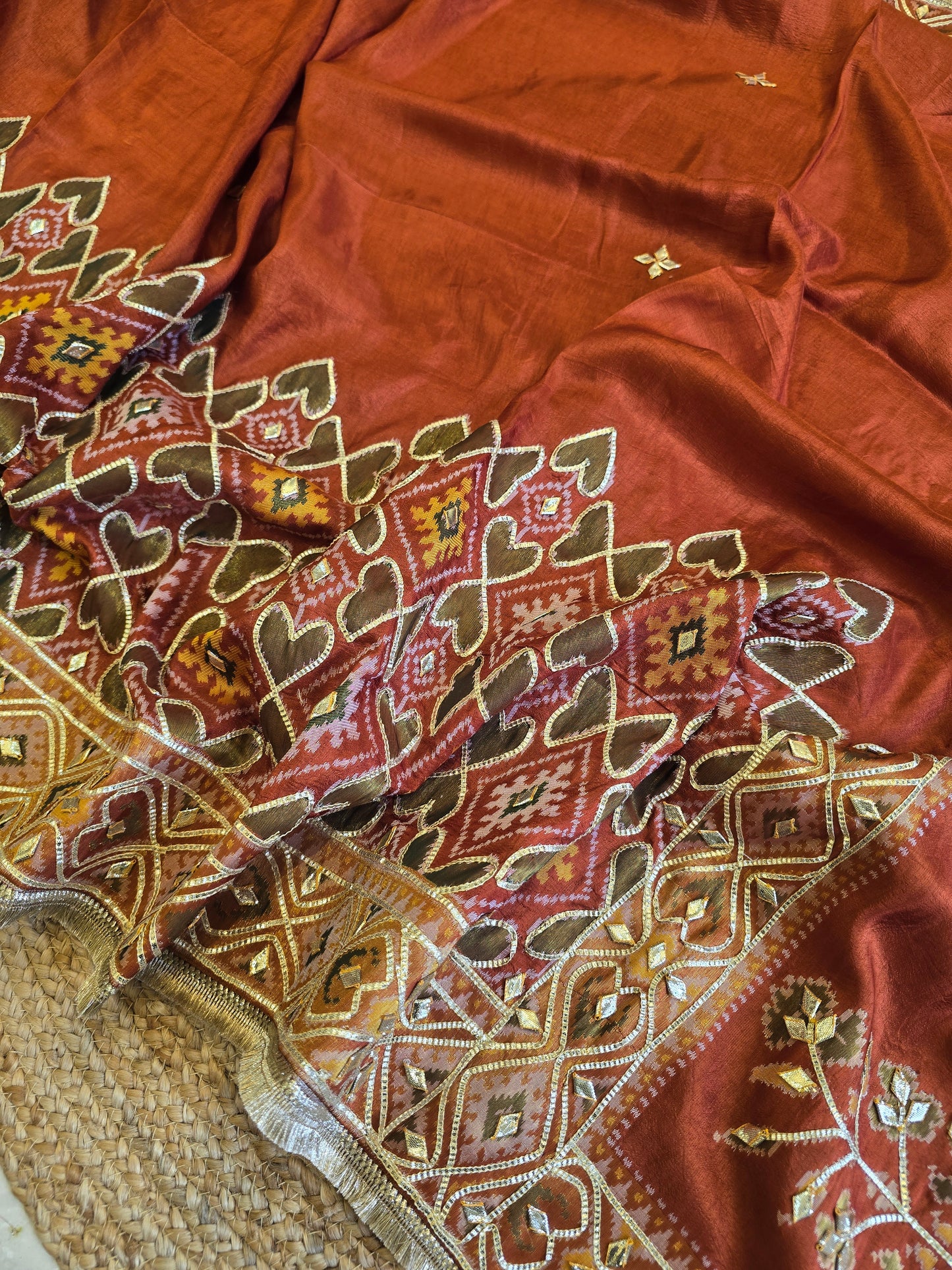 Patola x Charkhi Gota Saree