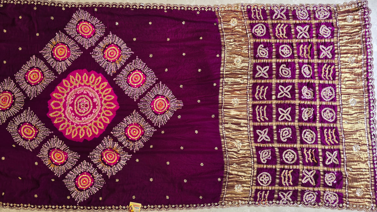Pure Bandhani Saree - 2