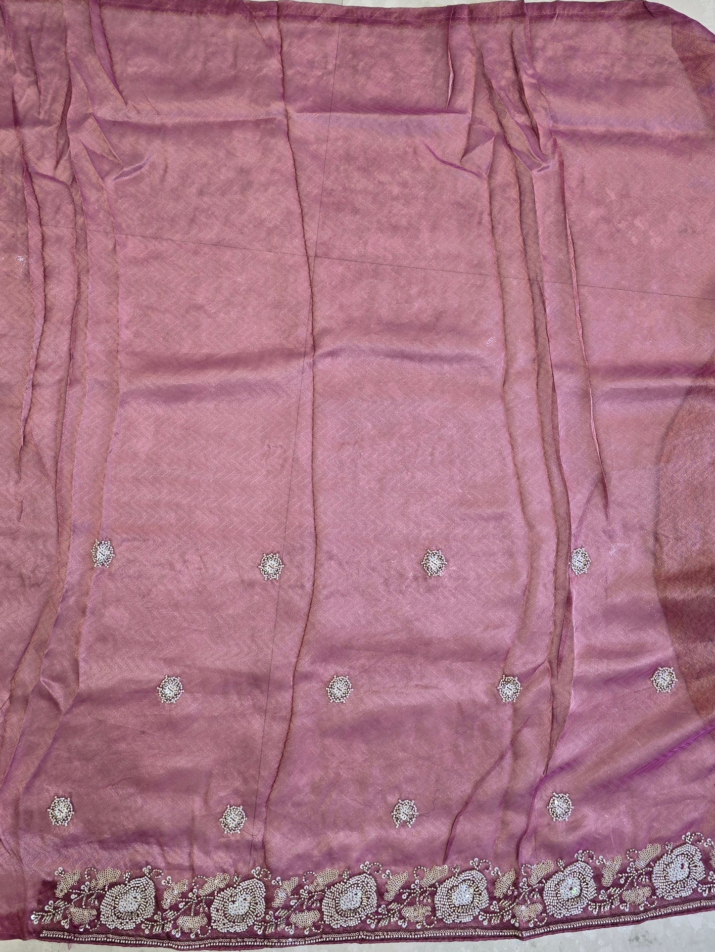 Tissue Work Saree