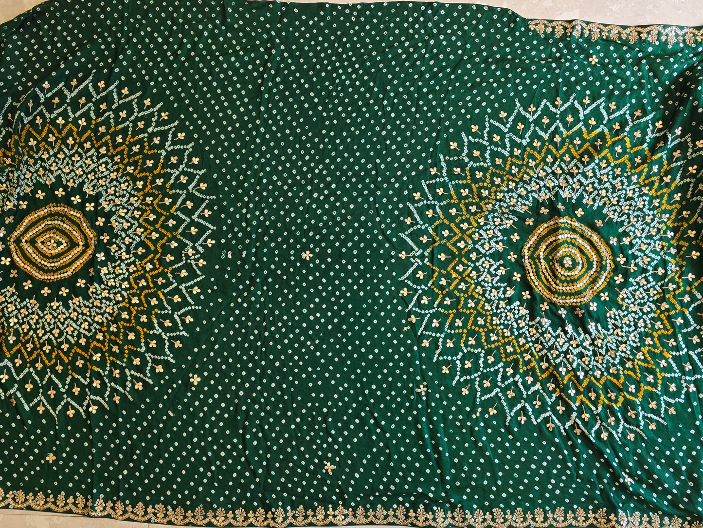 Pure Bandhani Saree