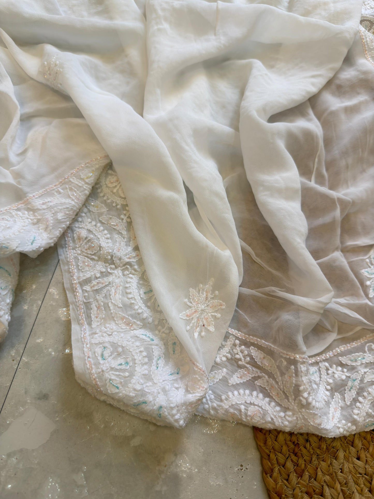 Pure Chikankari Saree