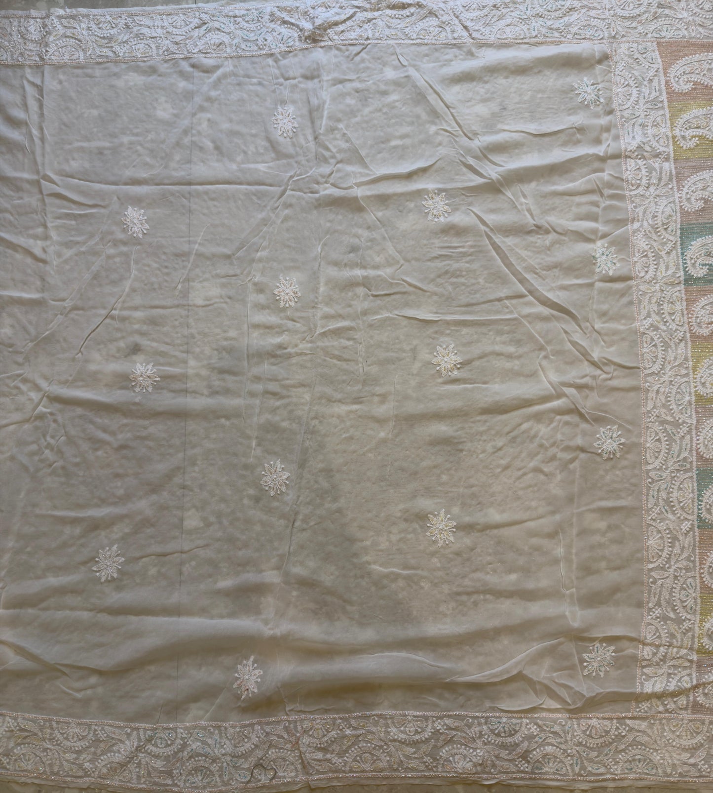 Pure Chikankari Saree