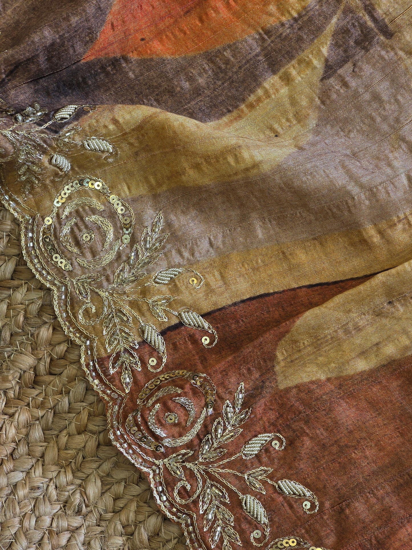 Abstract Print Saree