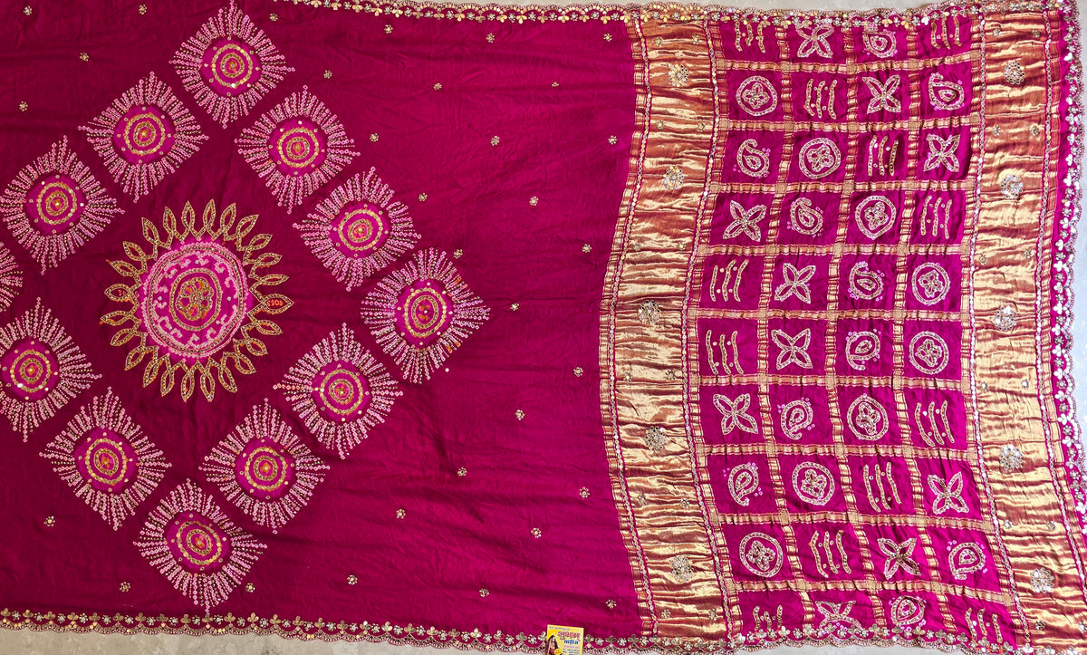 Pure Bandhani Saree - 2