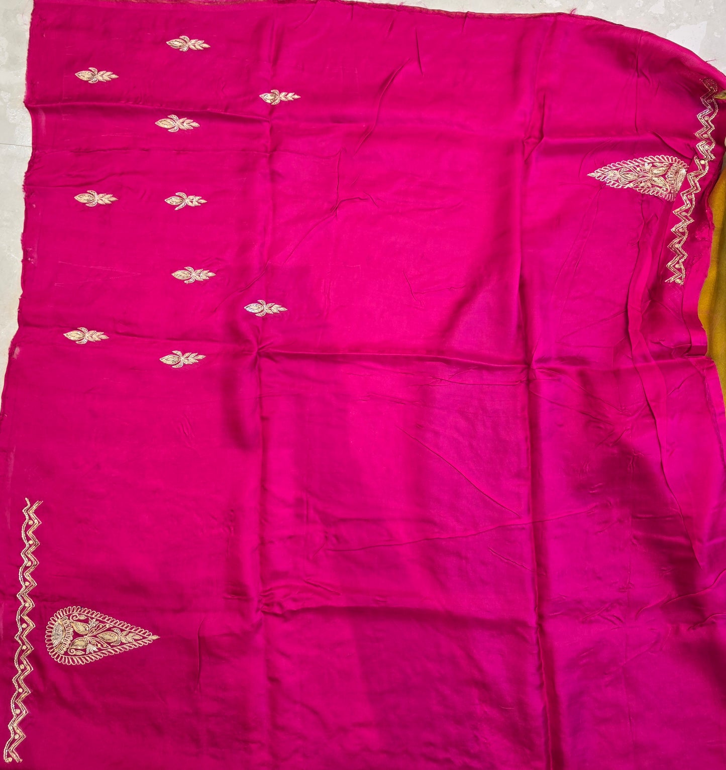 Organza Vintage Hand Work Saree