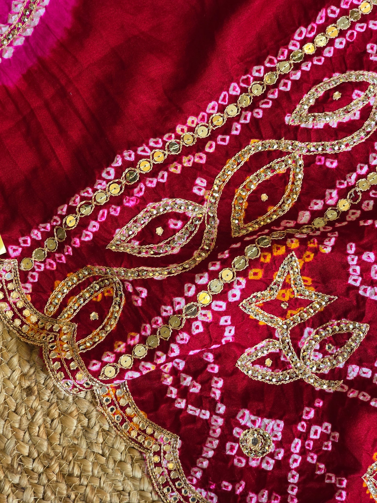 Pure Bandhani Saree