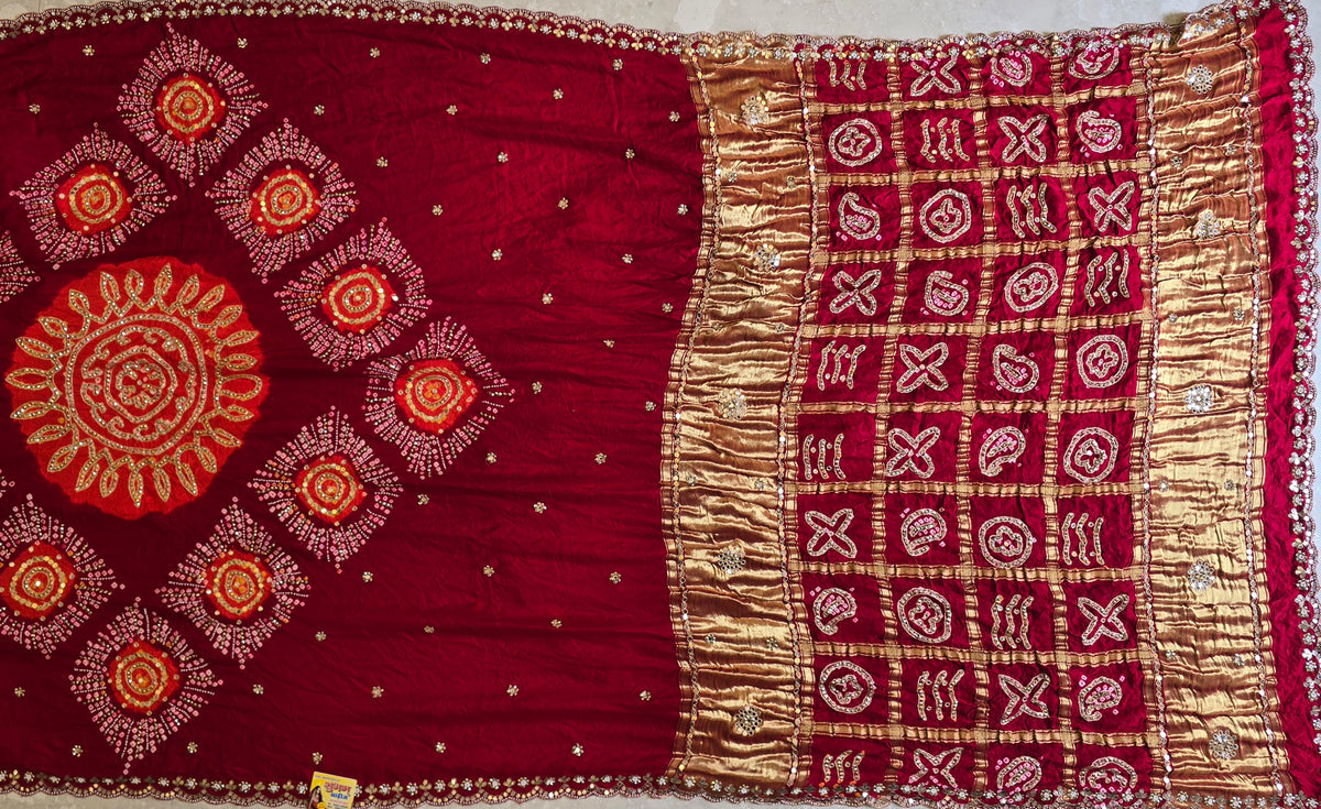 Pure Bandhani Saree - 2