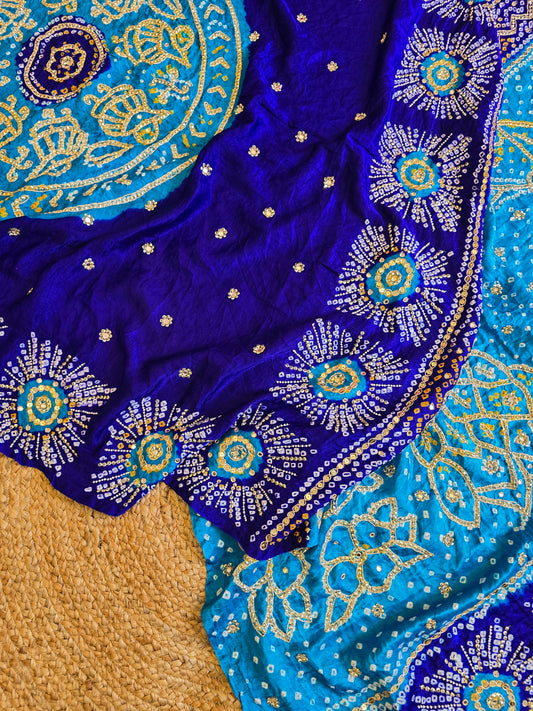Pure Bandhani Saree