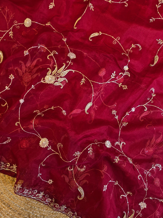 Organza Jaal Saree