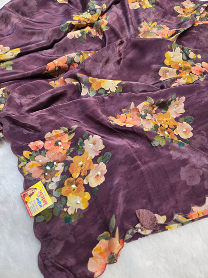 Pure Crepe Saree