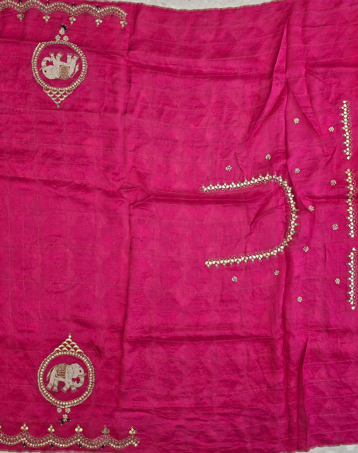 Elephant Motifs Saree
